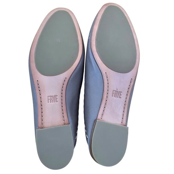 Frye Gwen Pickstitch Mules Slide Size 7.5 Gray New - Picture 6 of 8